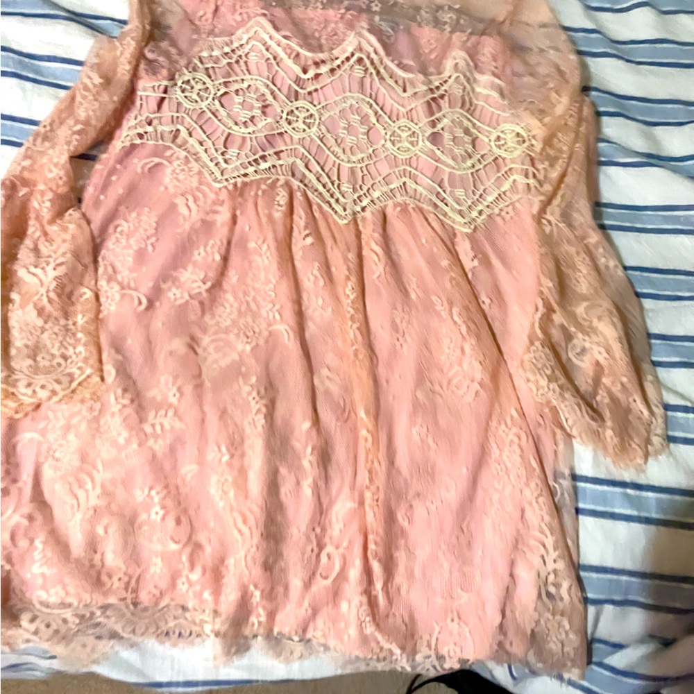 Jodifl Lacey high neck chemise dress size small